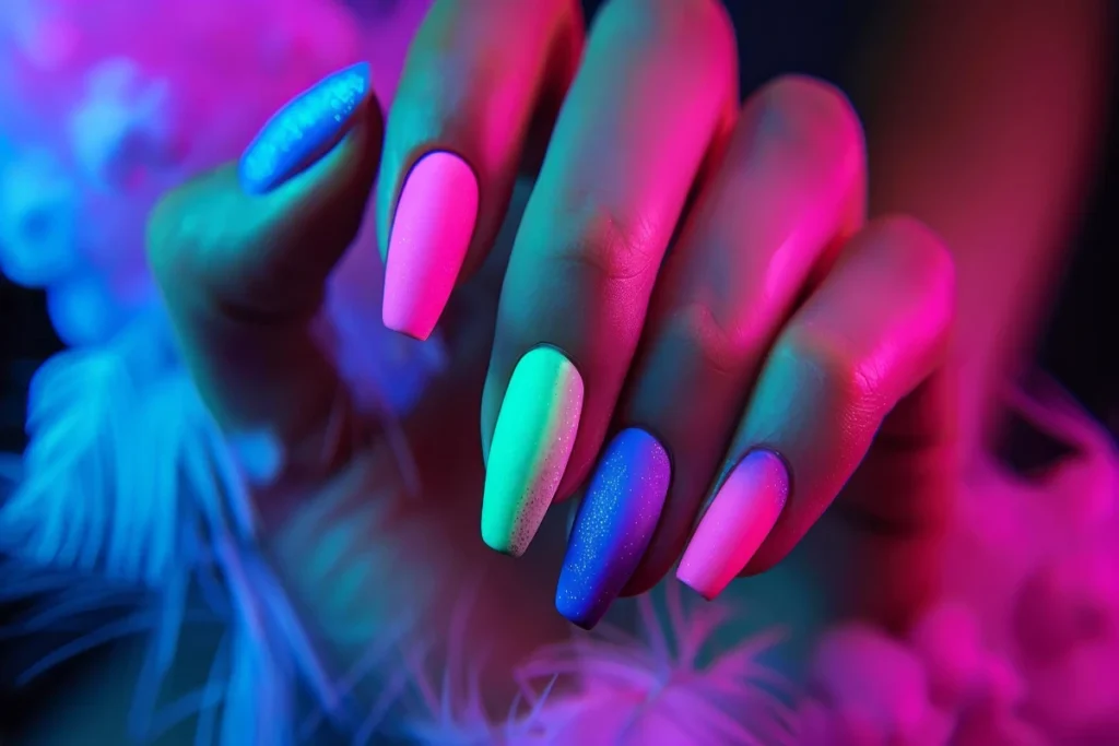 neon nails